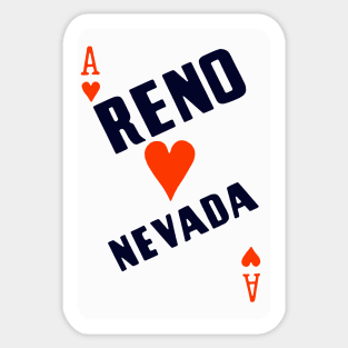 Vintage Reno Nevada Sticker